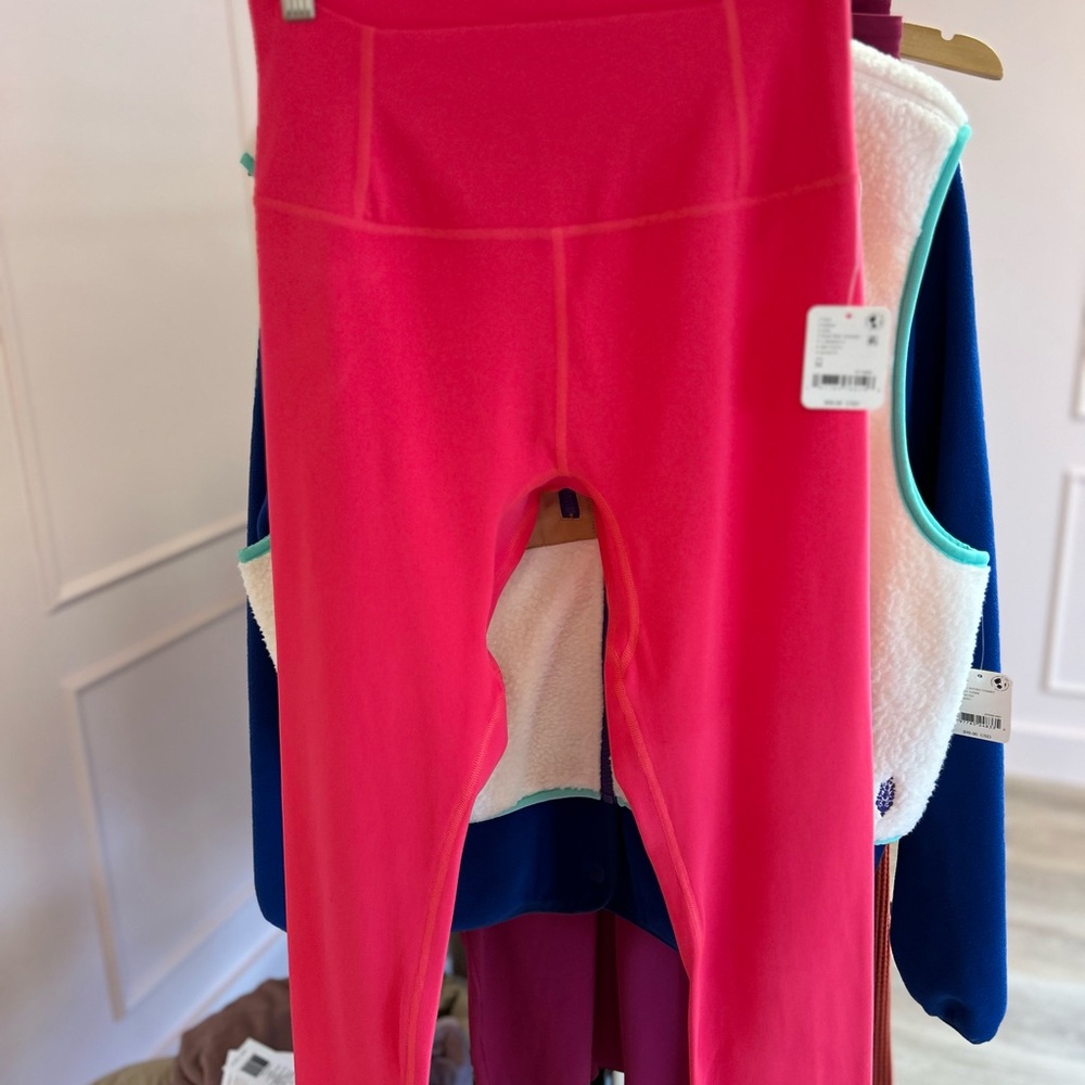 Free People Hot Pink Leggings NWT